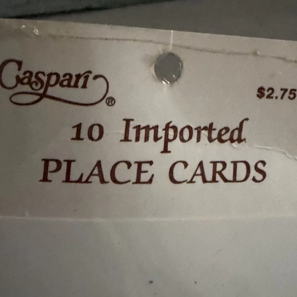 Caspari Place Cards Original Design Chinoiserie 10 ct Pkg Table Décor New NOS